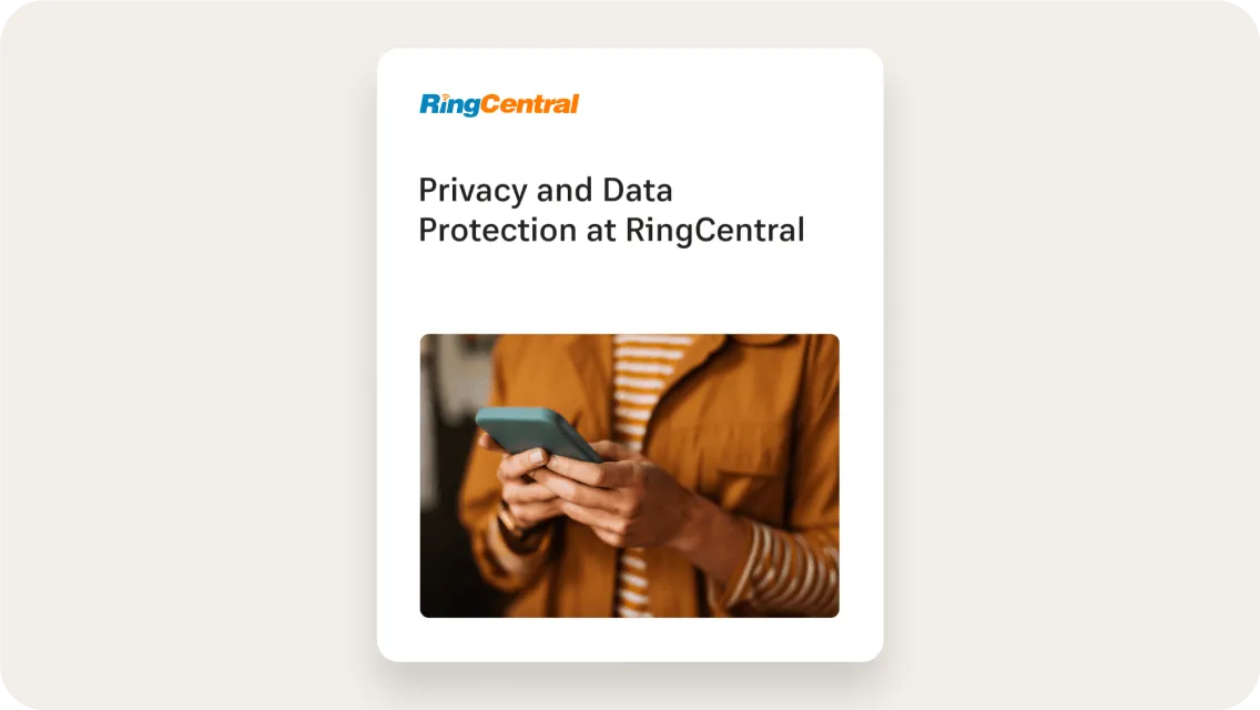 Whitepaper: Privacy and Data Protection at RingCentral